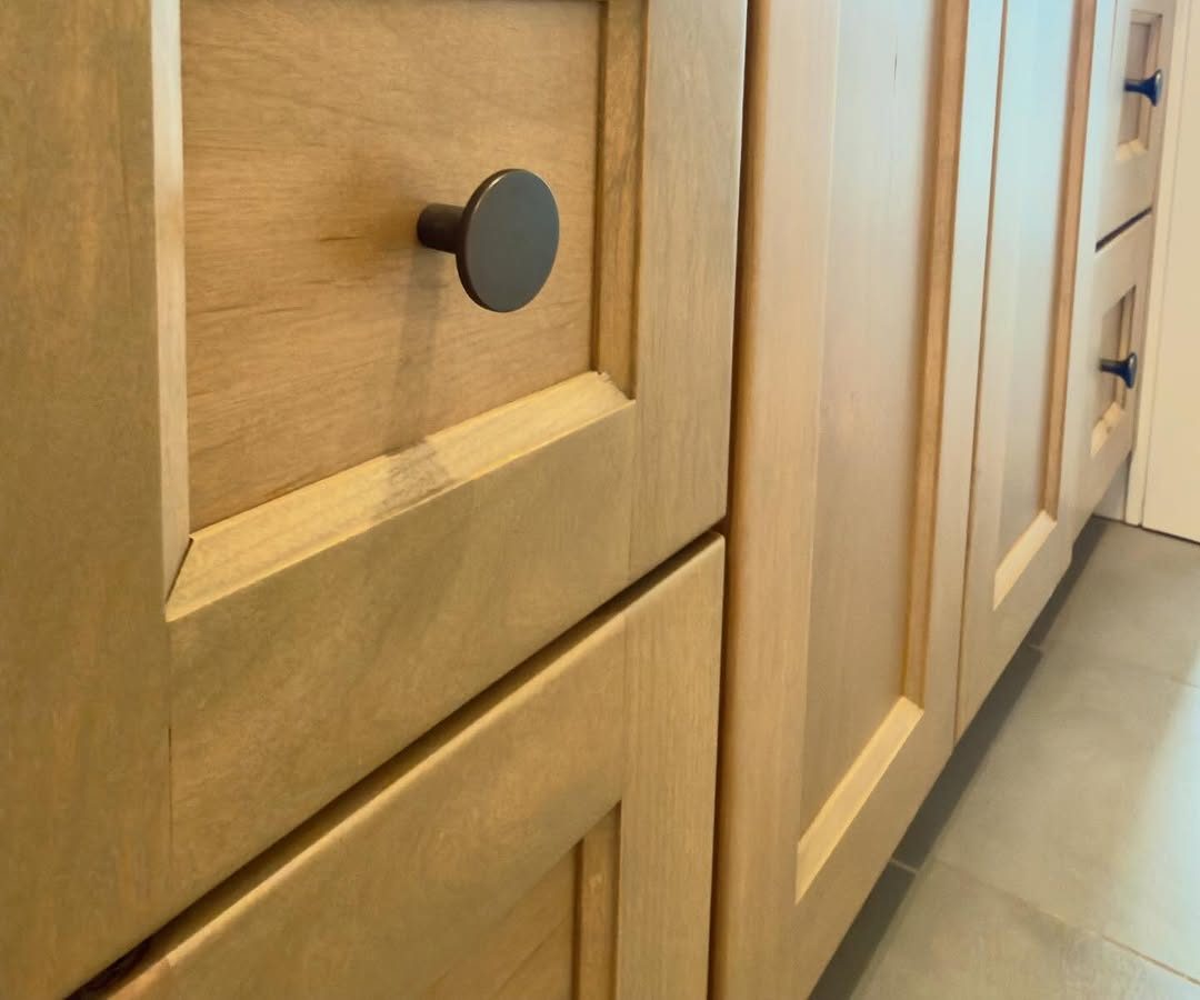Custom sliding pantry door